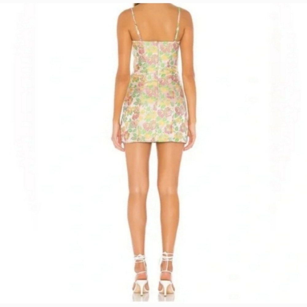 MAJORELLE PEARSON JACQUARD Mini Dress Size LARGE - Picture 3 of 11